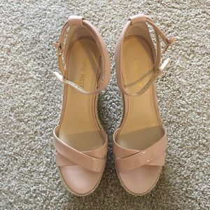 Ninewest light pink classy wedges